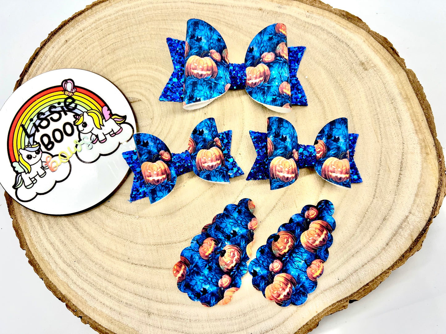 Midnight pumpkins hair accessories (sold individually)
