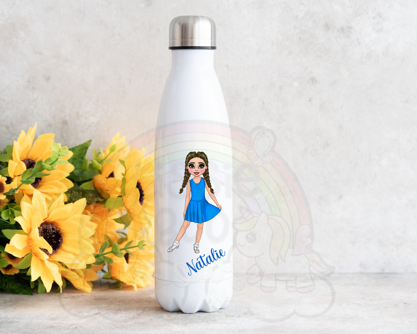 Personalised Dance water bottle - one supplied