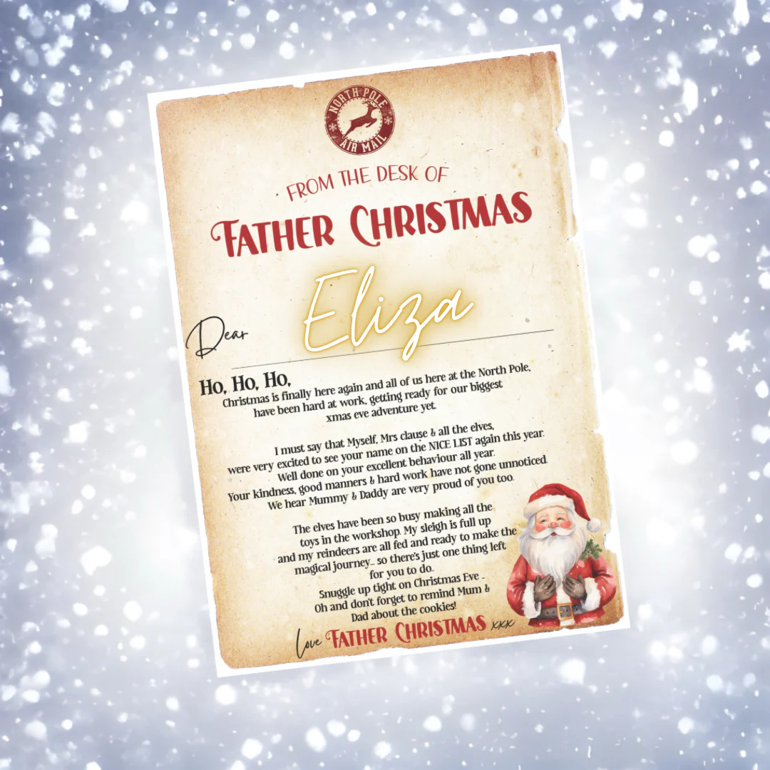Personalised letter from Father Christmas/Santa