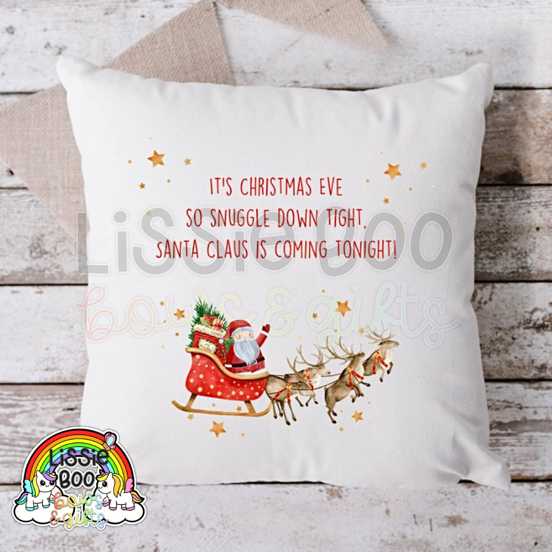 Christmas Eve cushion cover