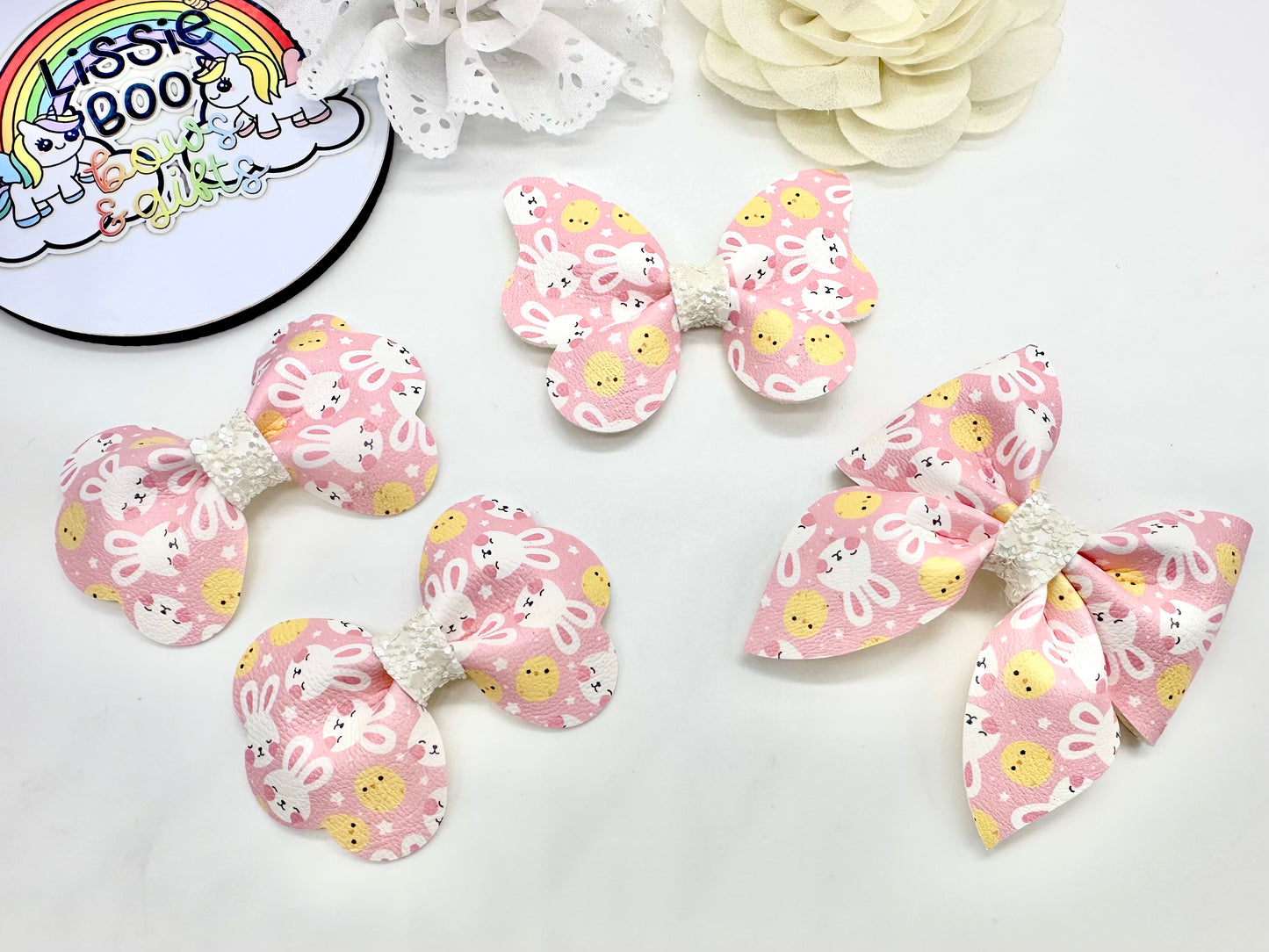 Chick and bunny hair accessories - sold individually