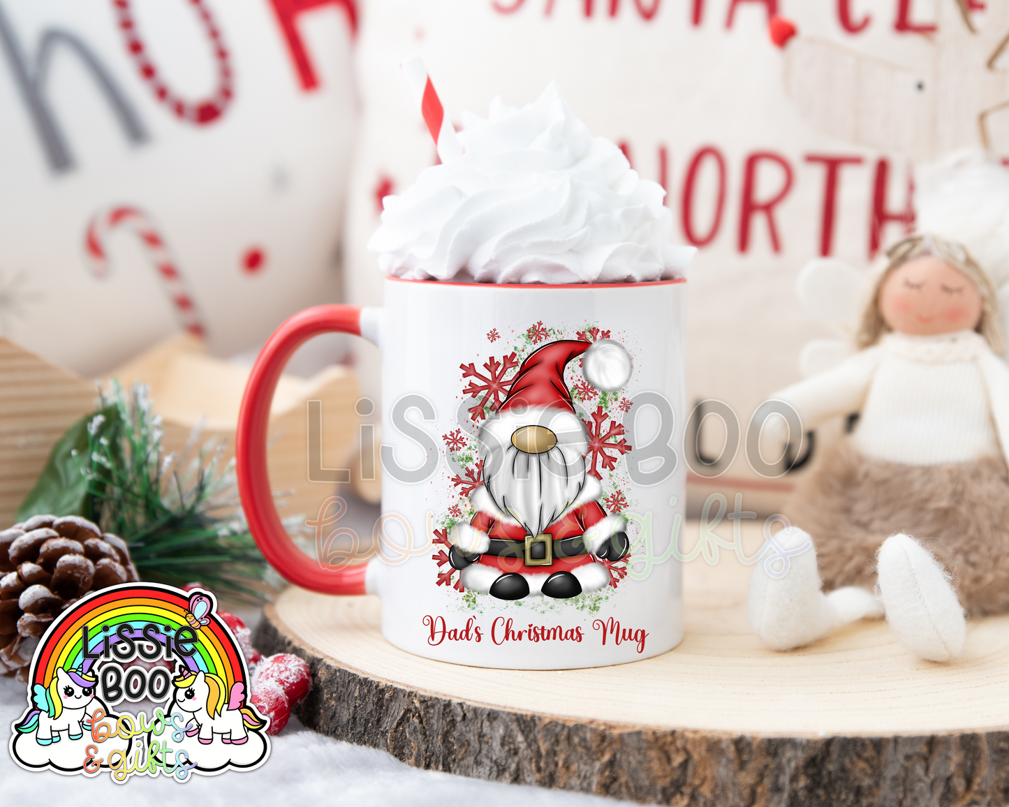 Christmas gnome christmas mug
