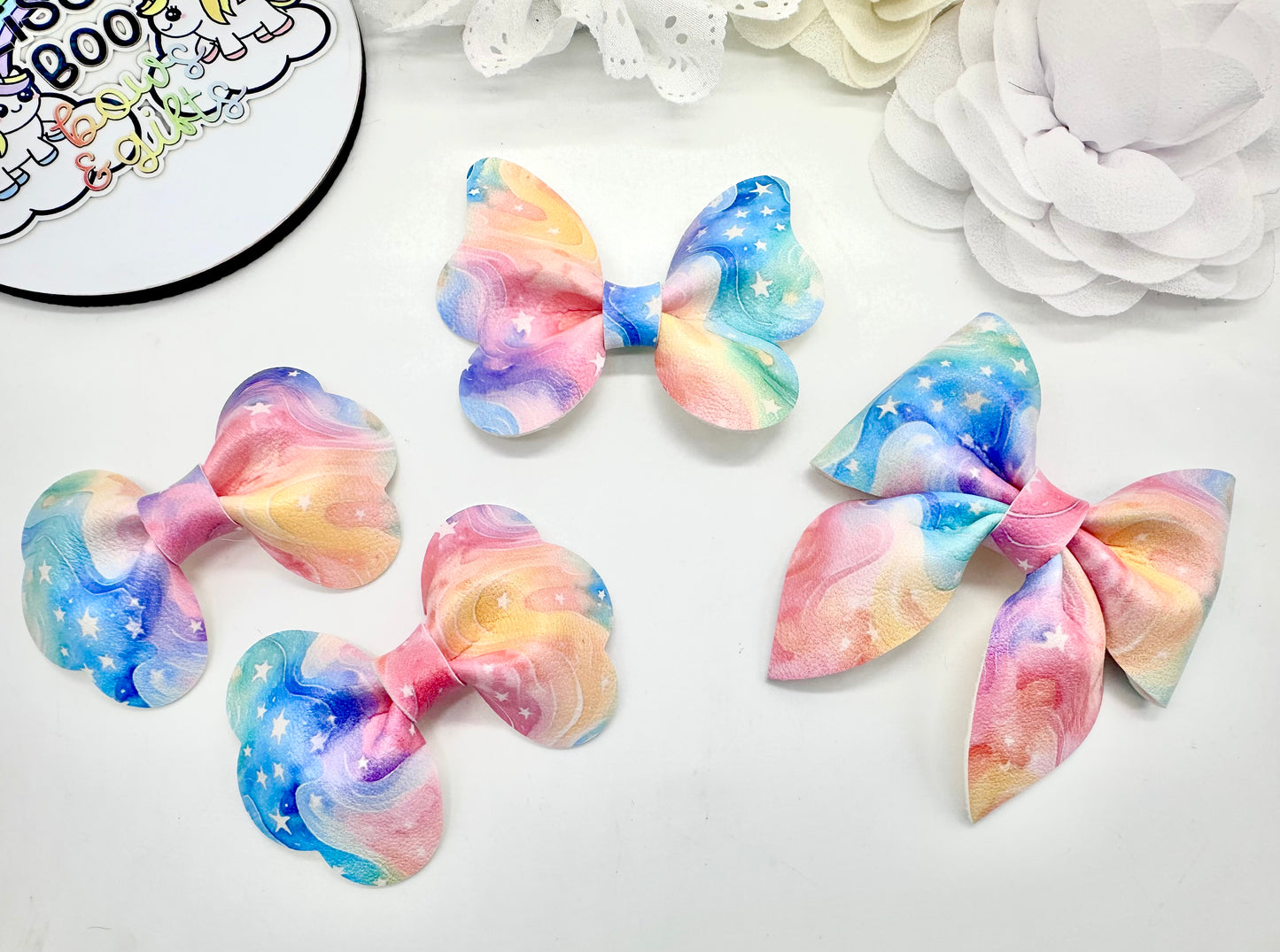 Rainbow swirl hair accessories - sold individually