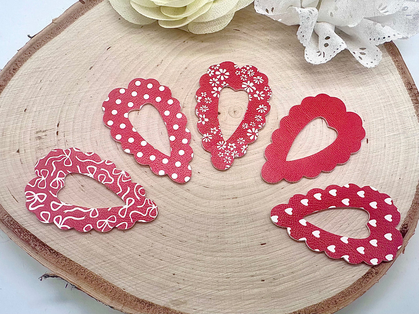 Set of five school hair clips - all colours can be ordered