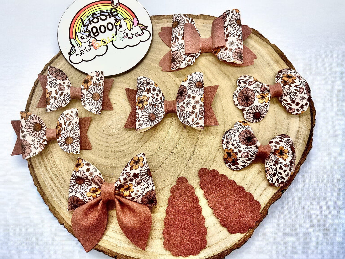 Autumn floral hair accessories - sold individually