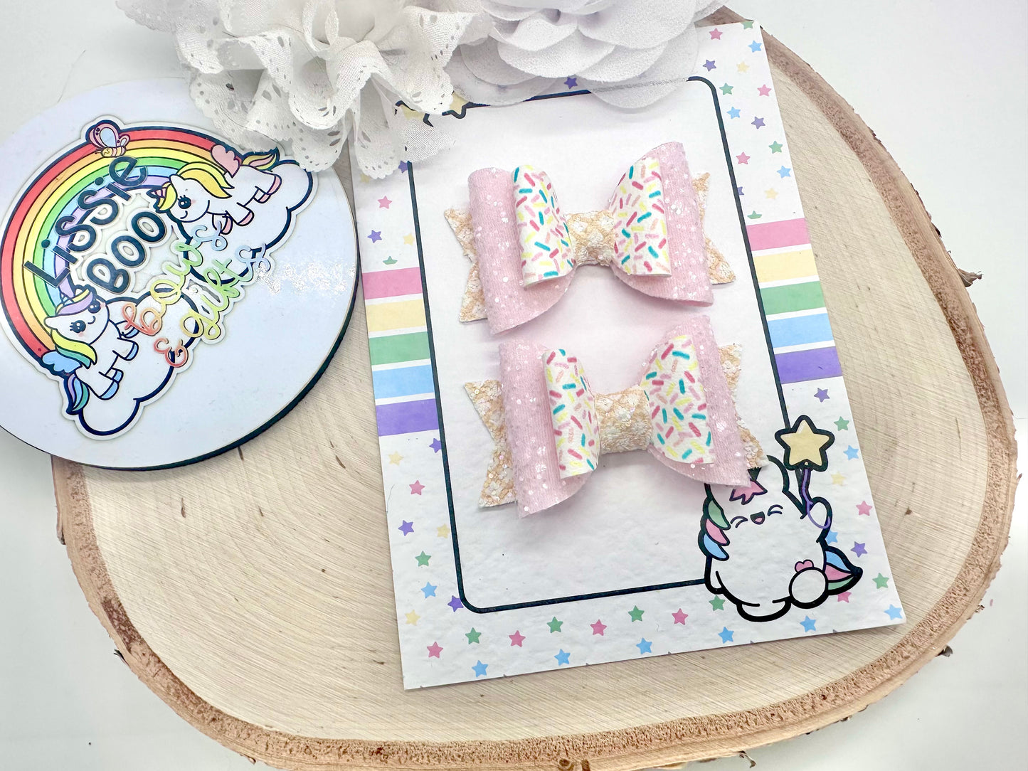 2.5” ice cream piggytail set