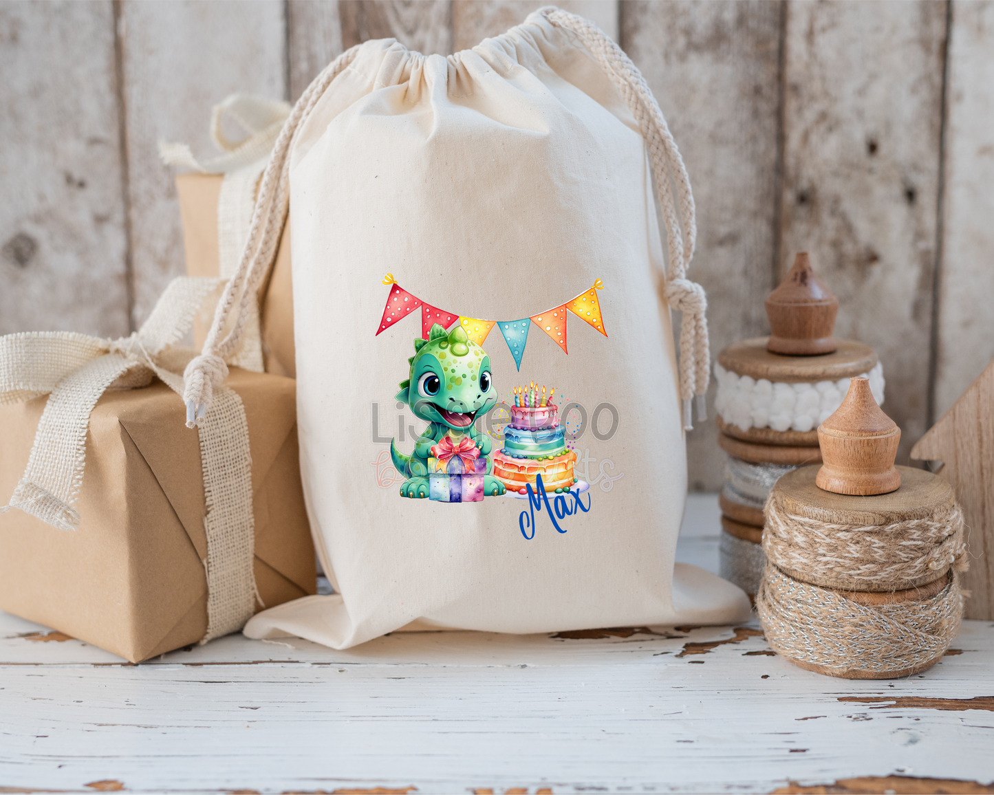 Dinosaur Personalised Birthday Sack