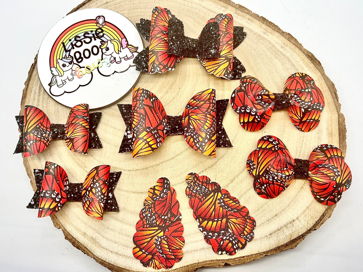 Stunning autumn butterfly hair accessories - sold individually