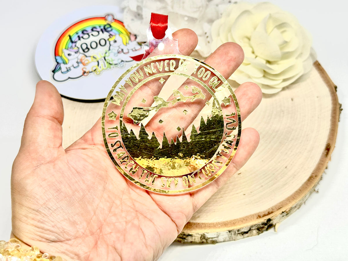 May you never be too old to search the sky acrylic bauble - 8cm