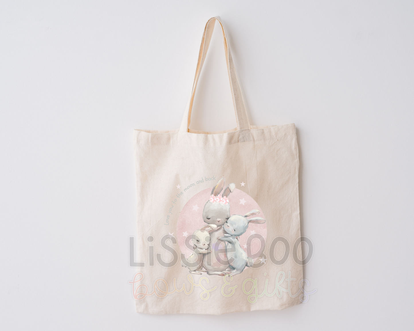 Love you to the moon and back tote bag