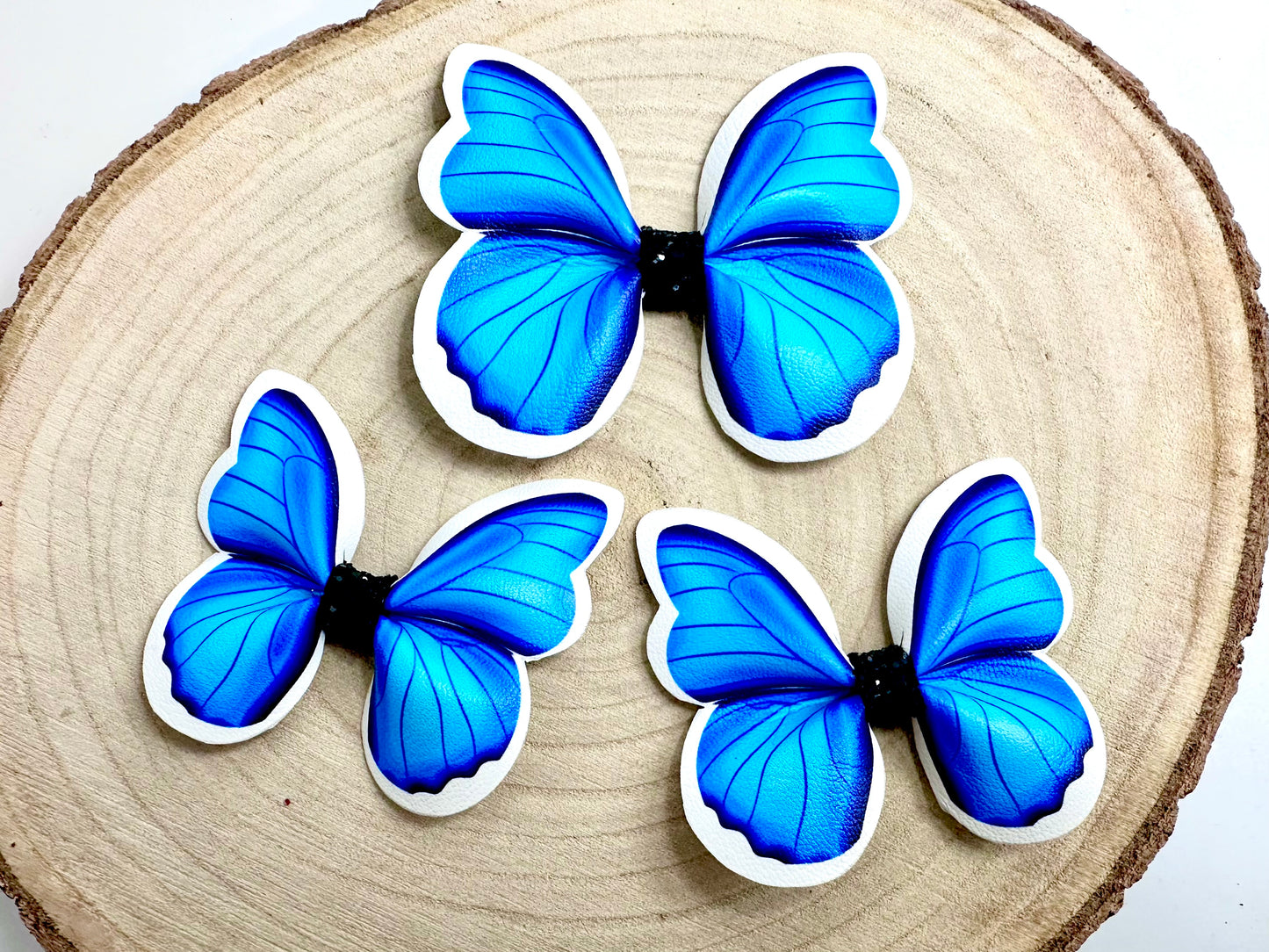 Blue butterfly pinch hair accessories - sold individually