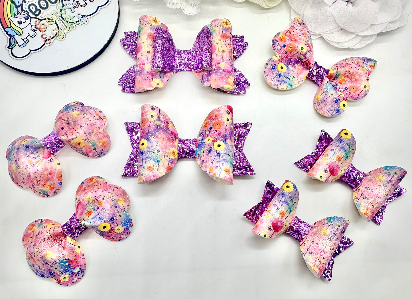 Floral hair accessories (sold individually)