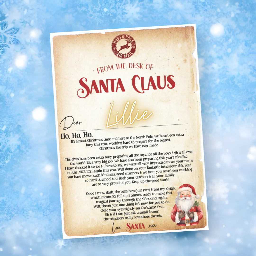 Personalised letter from Father Christmas/Santa