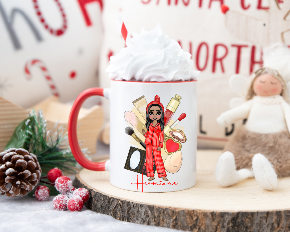 Red make up dolly Mug