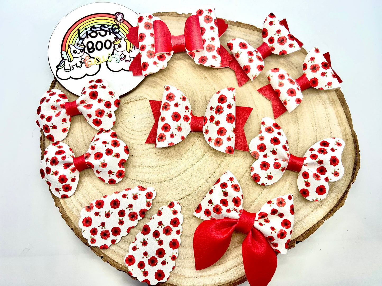 Autumn poppy hair accessories - sold individually