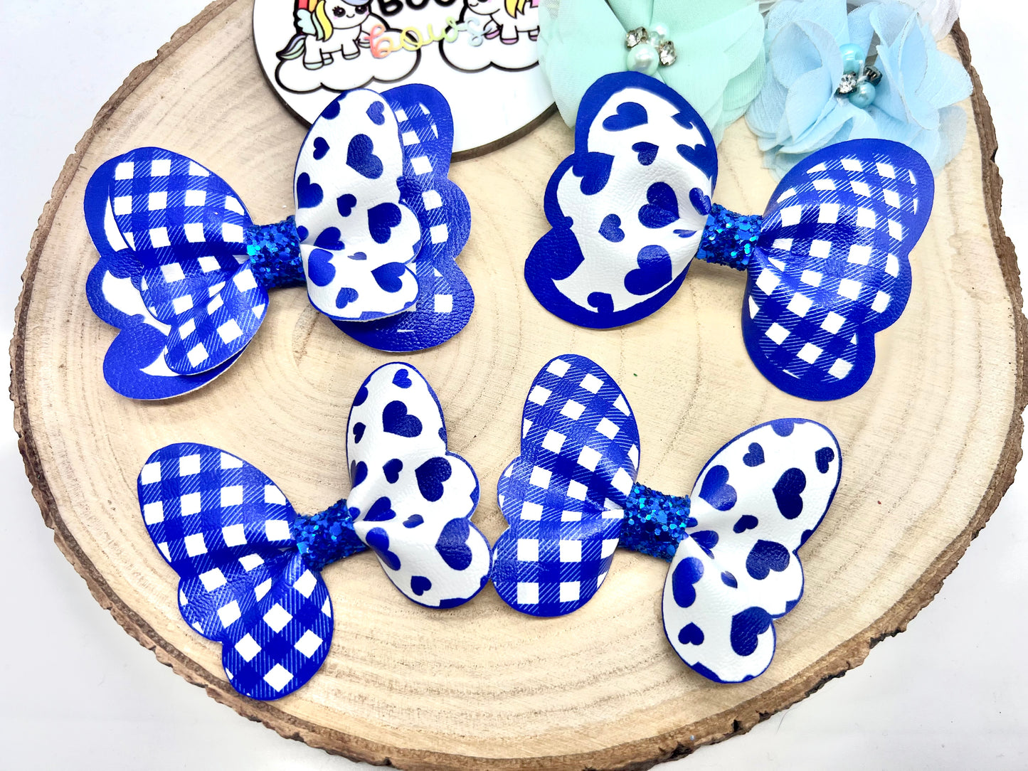Butterfly school hair accessories (sold individually)