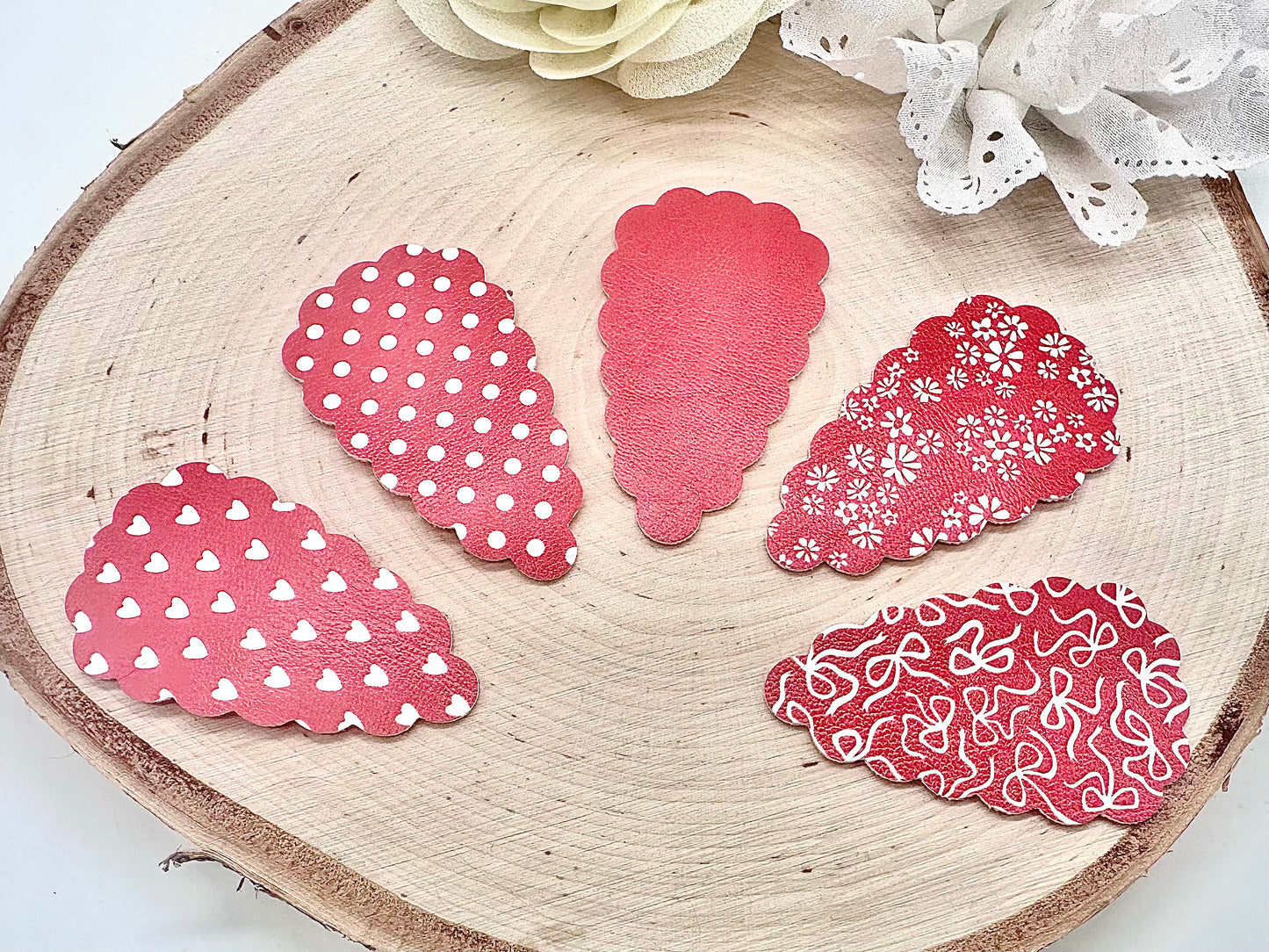 Set of five school hair clips - all colours can be ordered