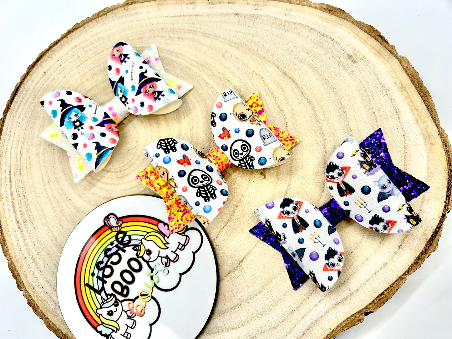 Sale - 3.5” Halloween hair bows (sold individually)