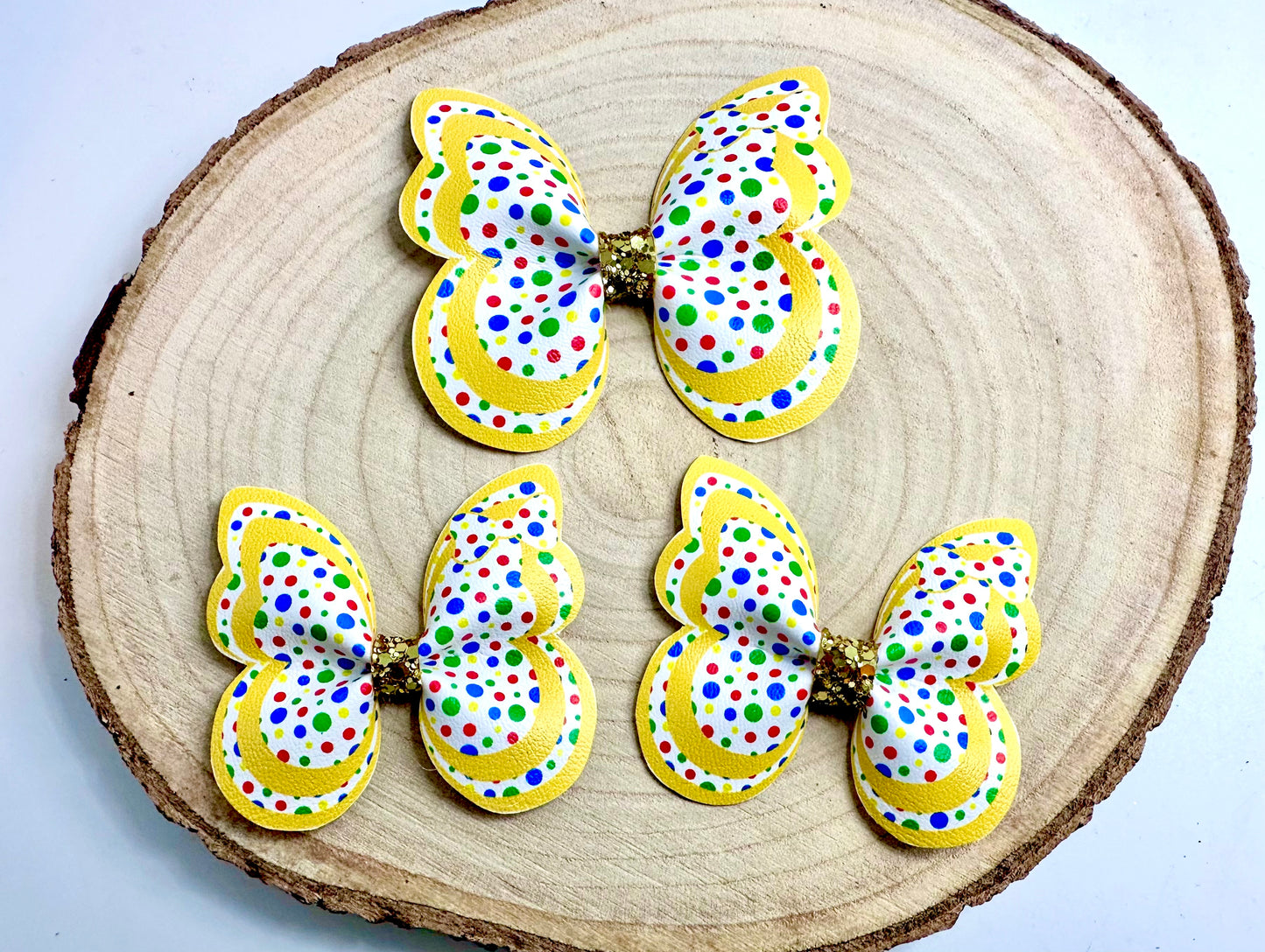 Dotty polka dot butterfly pinch hair accessories - sold individually