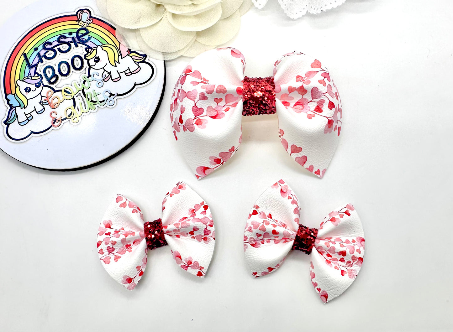 Hearts pinch hair accessories - sold individually