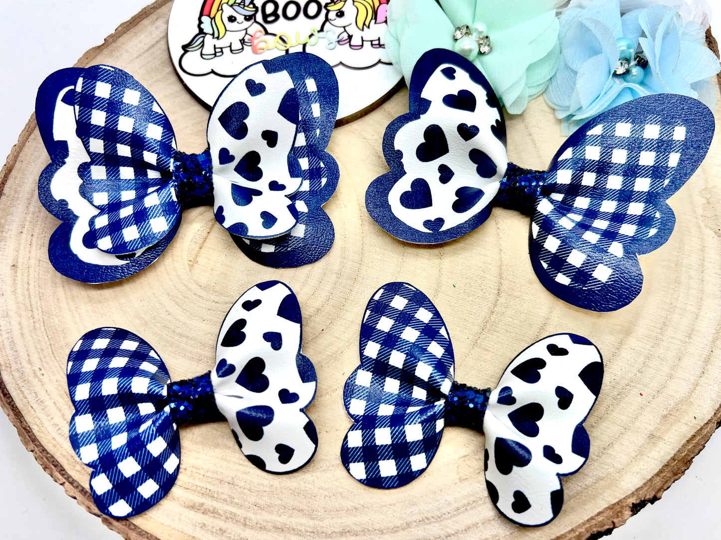 Butterfly school hair accessories (sold individually)