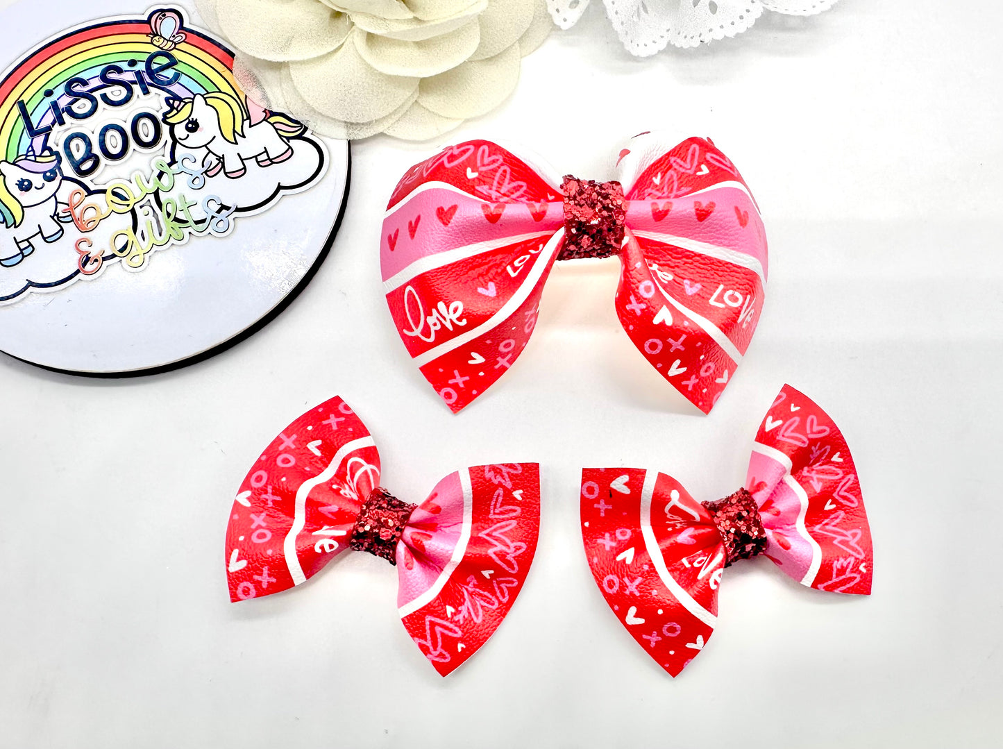 Hearts pinch hair accessories - sold individually