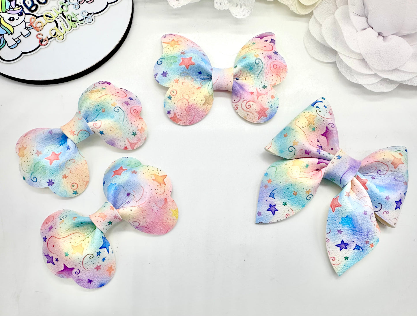 Rainbow stars hair accessories - sold individually