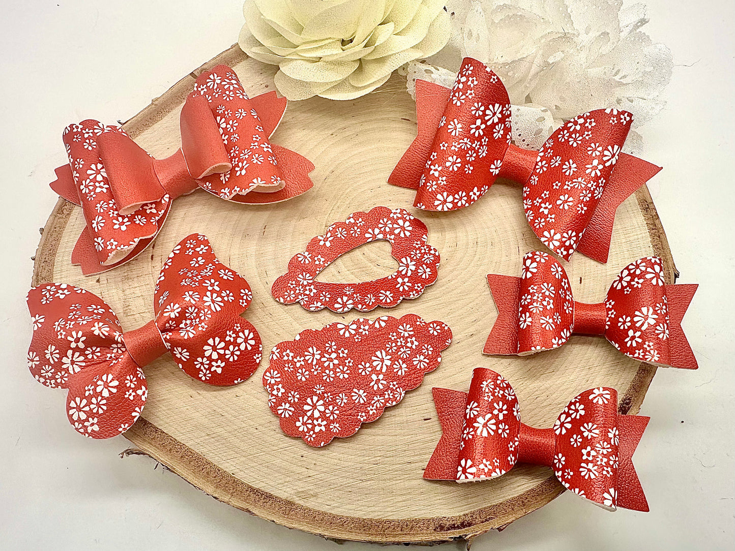 Floral Ditsy School hair accessory set - all colours can be ordered