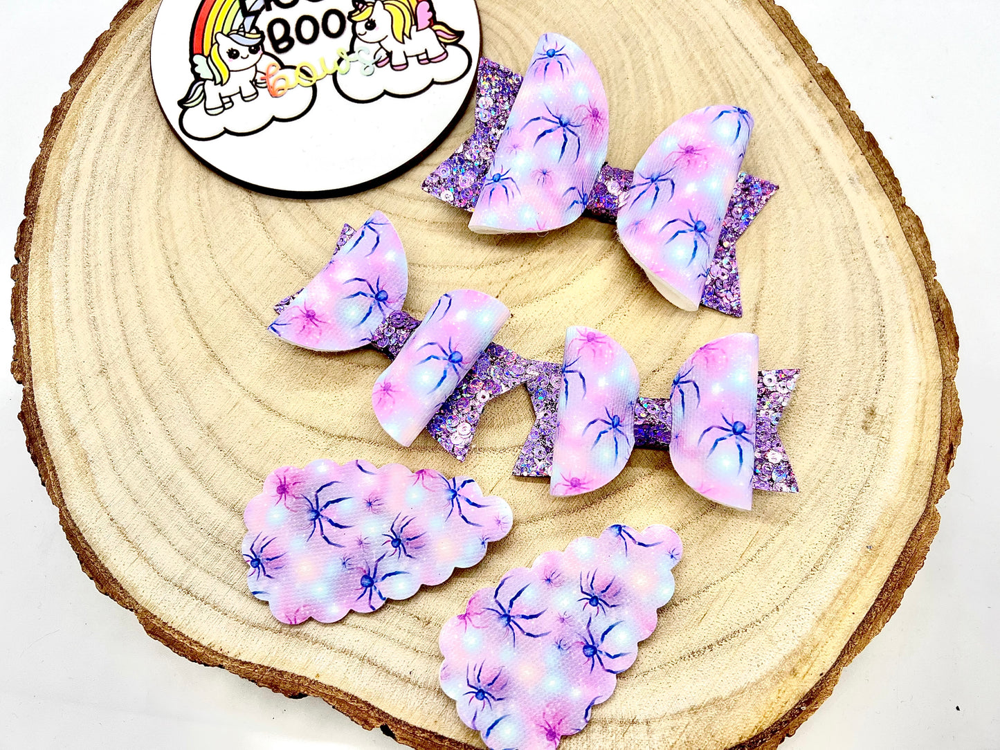 Spooky spiders hair accessories (sold individually)