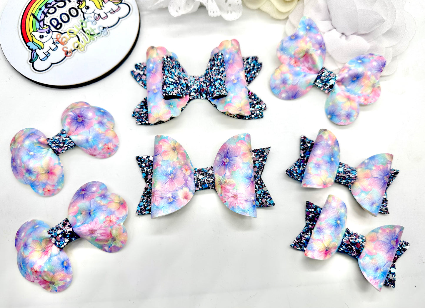 Galaxy flowers hair accessories (sold individually)