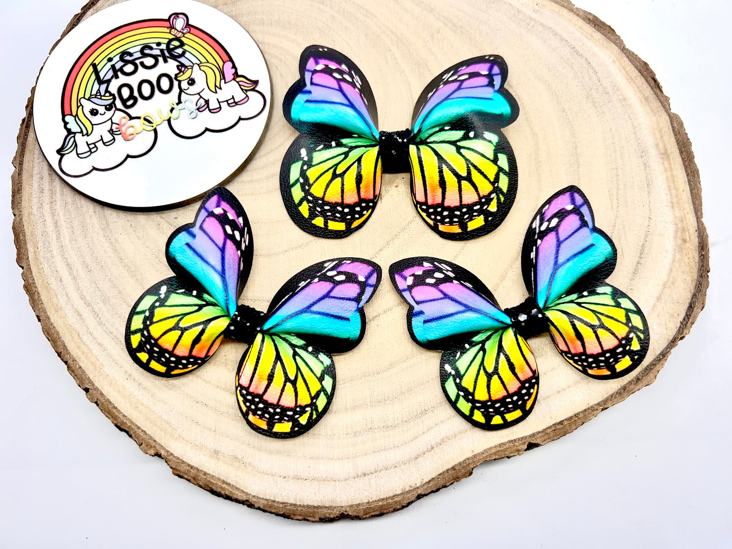 Stunning rainbow butterfly hair accessories - sold individually