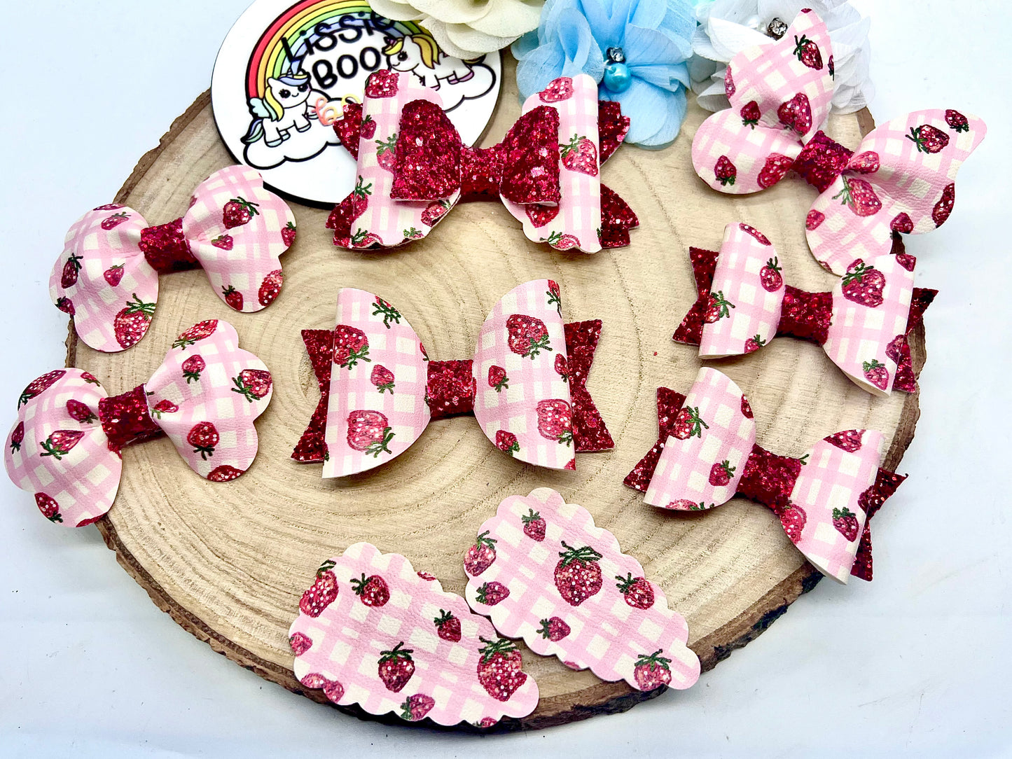 Strawberry hair accessories (sold individually)