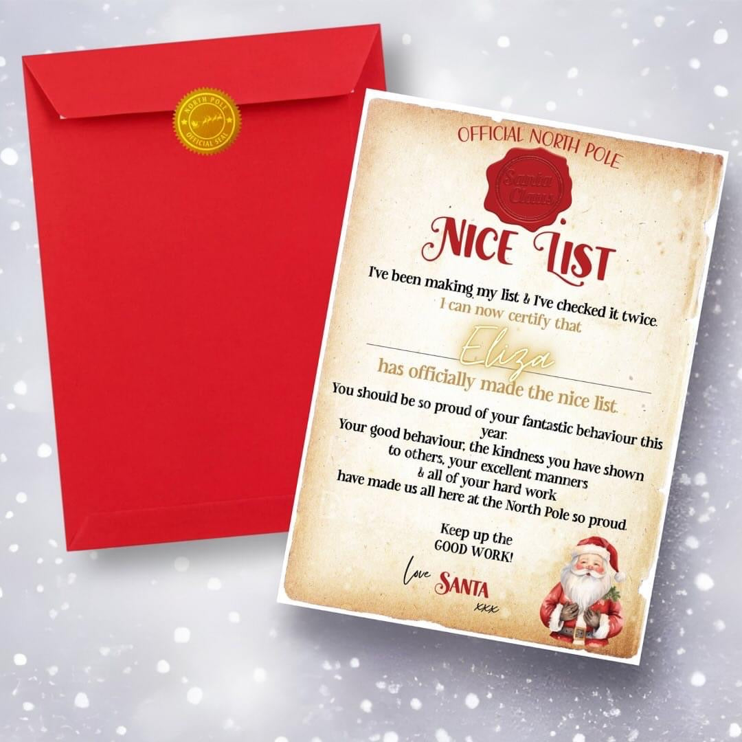 Nice list certificate