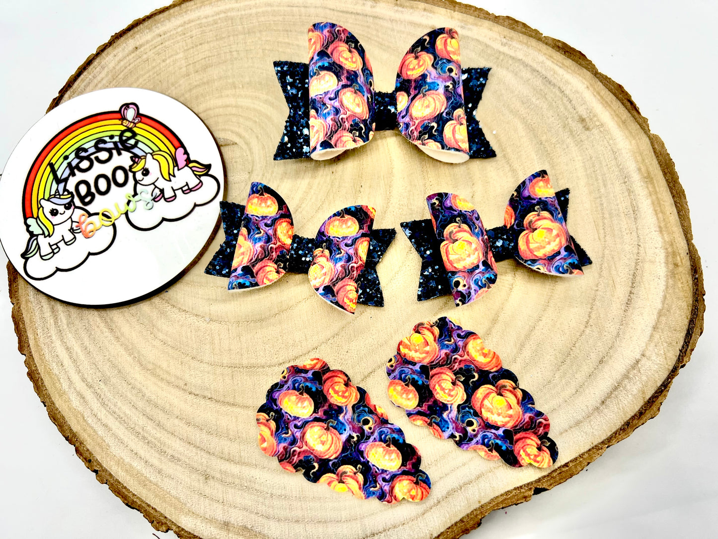 Spooky pumpkin hair accessories (sold individually)