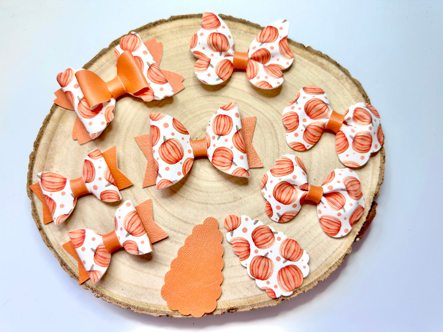 Watercolour pumpkin hair accessories - sold individually