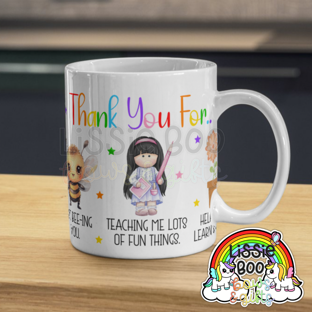 Thank you for being …. Teacher mug