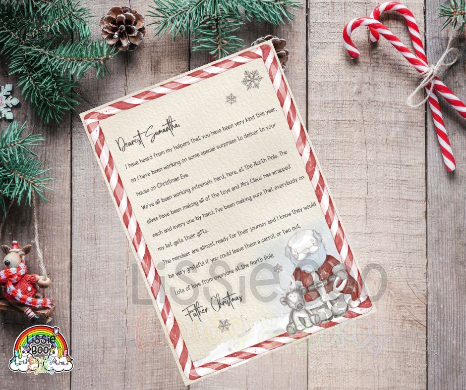 Sketchy santa letter