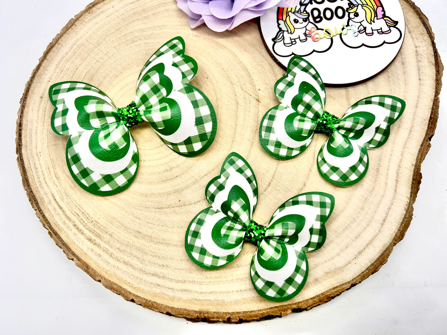 Gingham butterfly hair accessories - sold individually