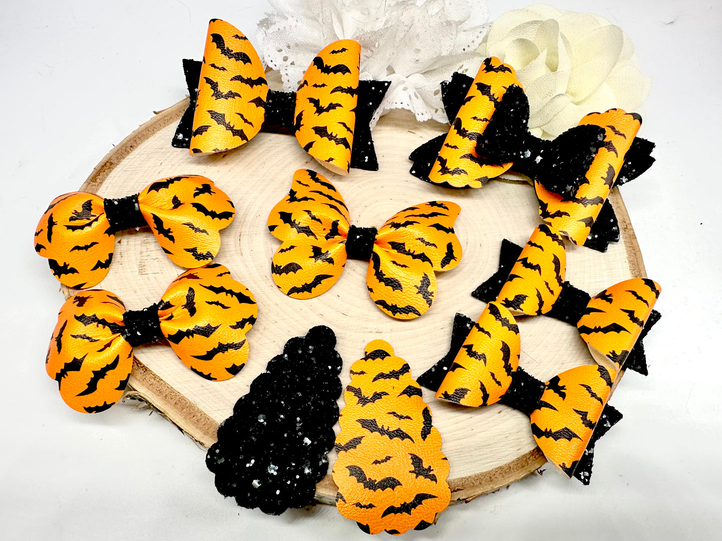 Orange bats hair accessories (sold individually)