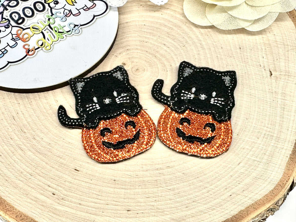 Set of two Halloween hair clips - ALLIGATOR CLIP