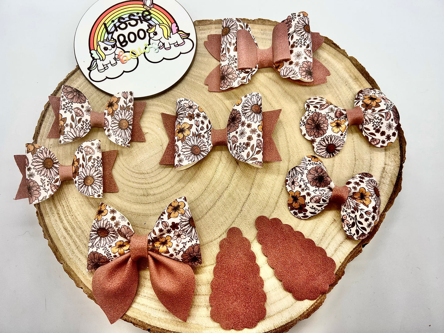 Autumn floral hair accessories - sold individually