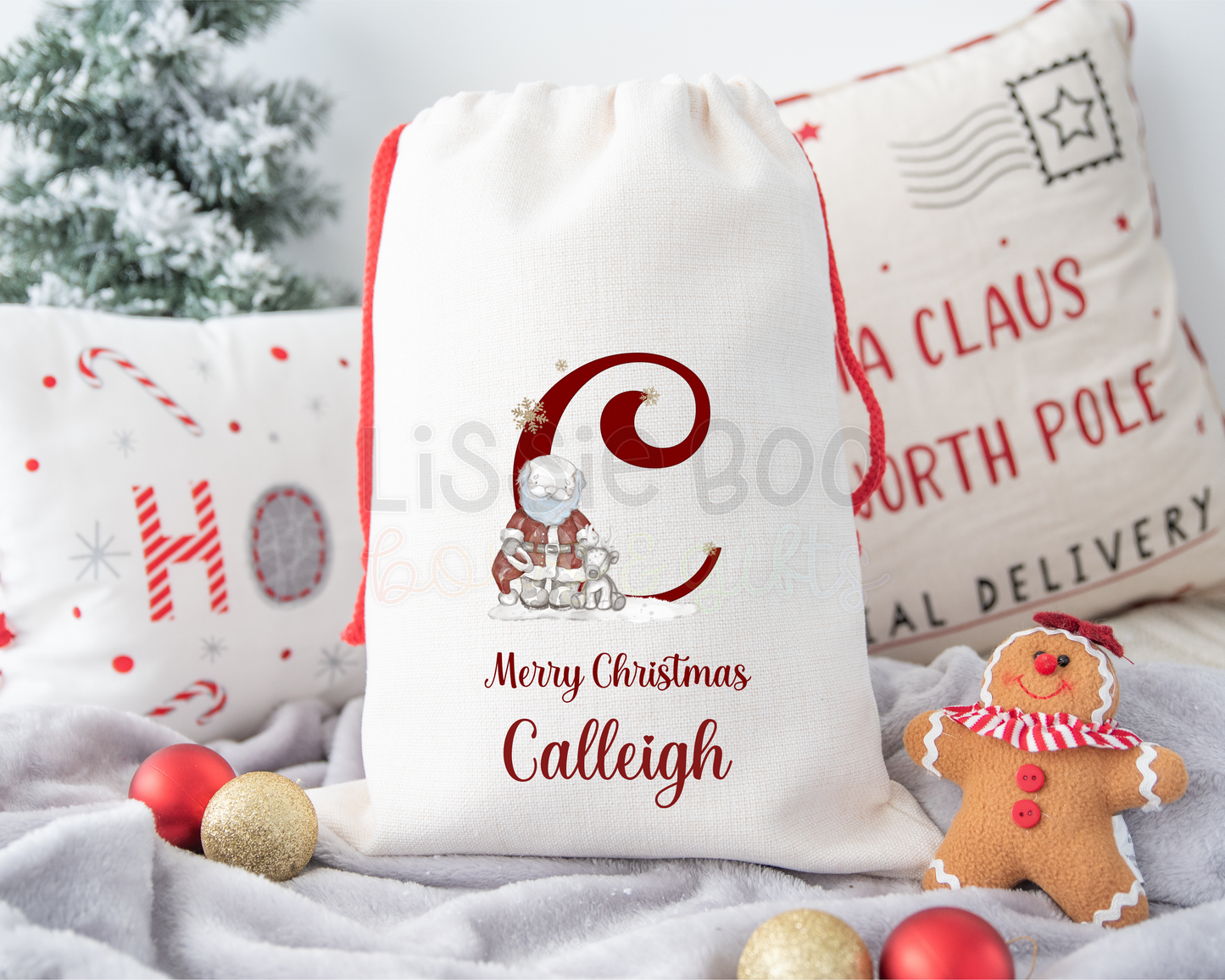 Sketchy Santa Christmas Sack