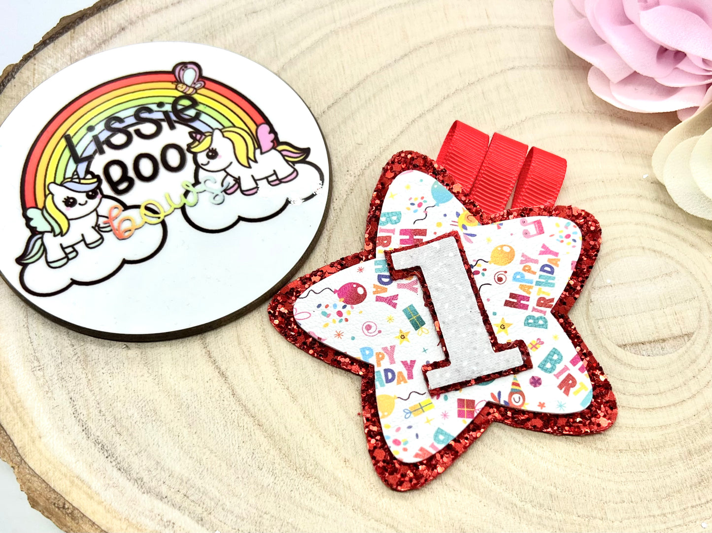 Happy birthday Star shaped birthday badge