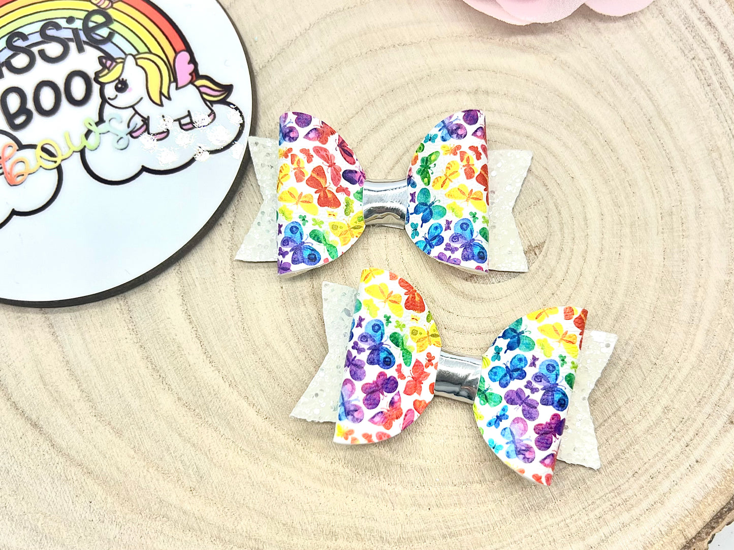 Rainbow butterflies hair accessories (sold individually)
