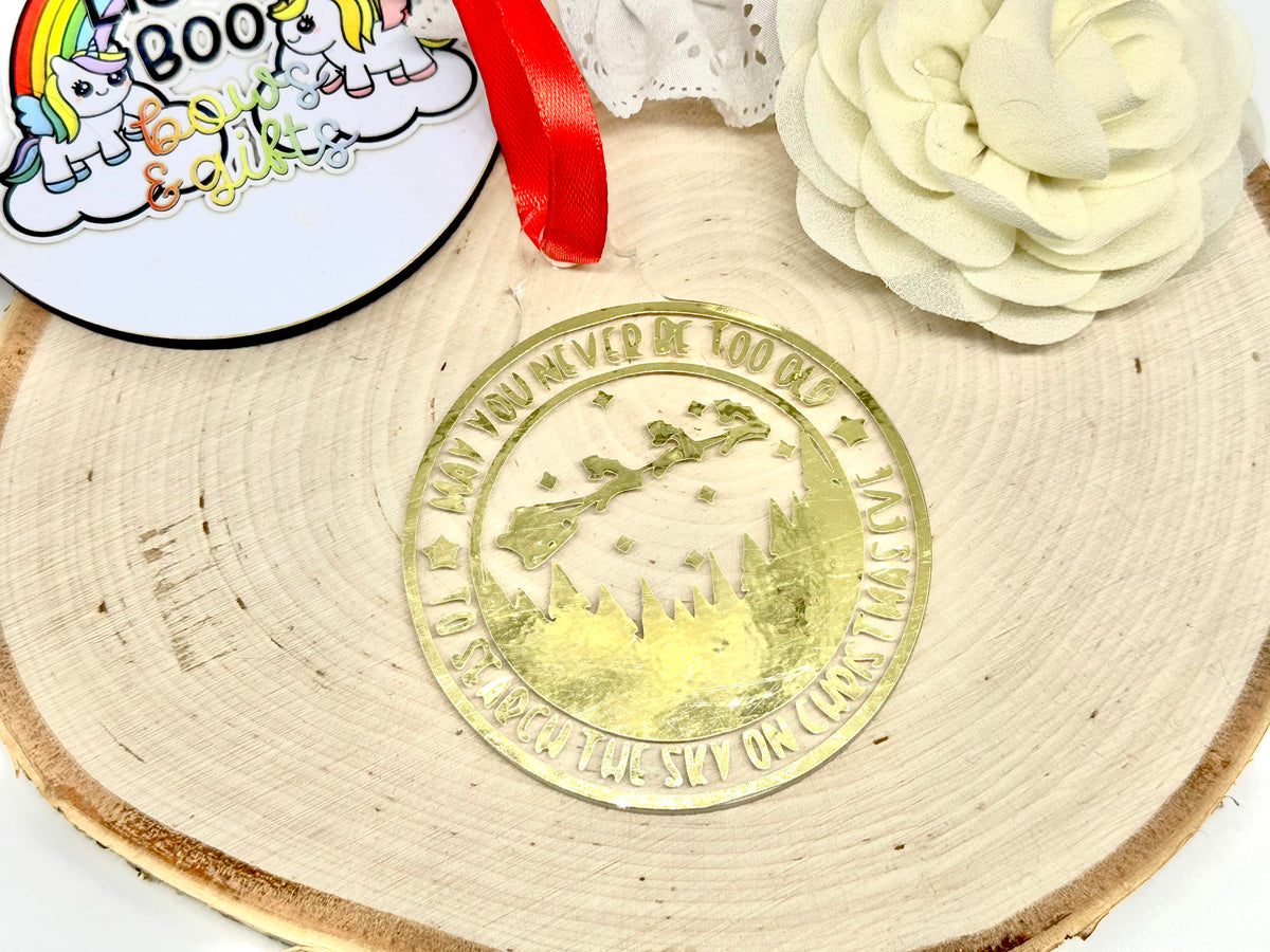 May you never be too old to search the sky acrylic bauble - 8cm