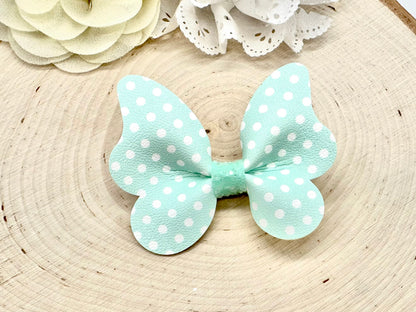 3” pastel polka dot butterfly accessory - sold individually