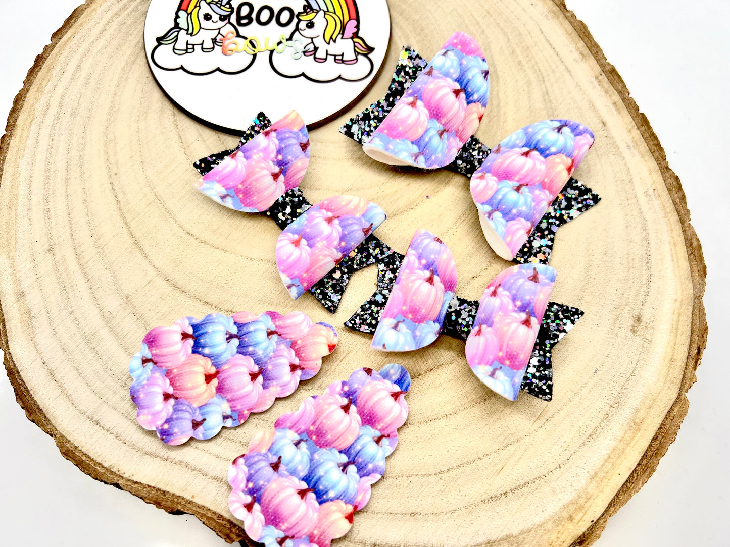 shimmering pumpkins hair accessories  (sold individually)