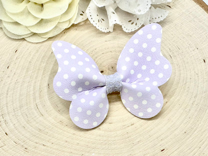 3” pastel polka dot butterfly accessory - sold individually