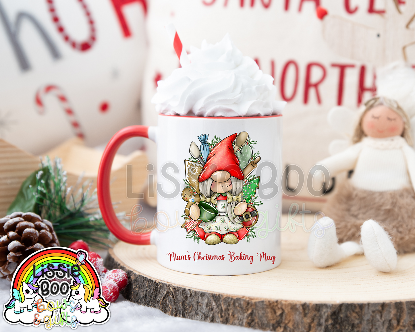 Christmas baking mug