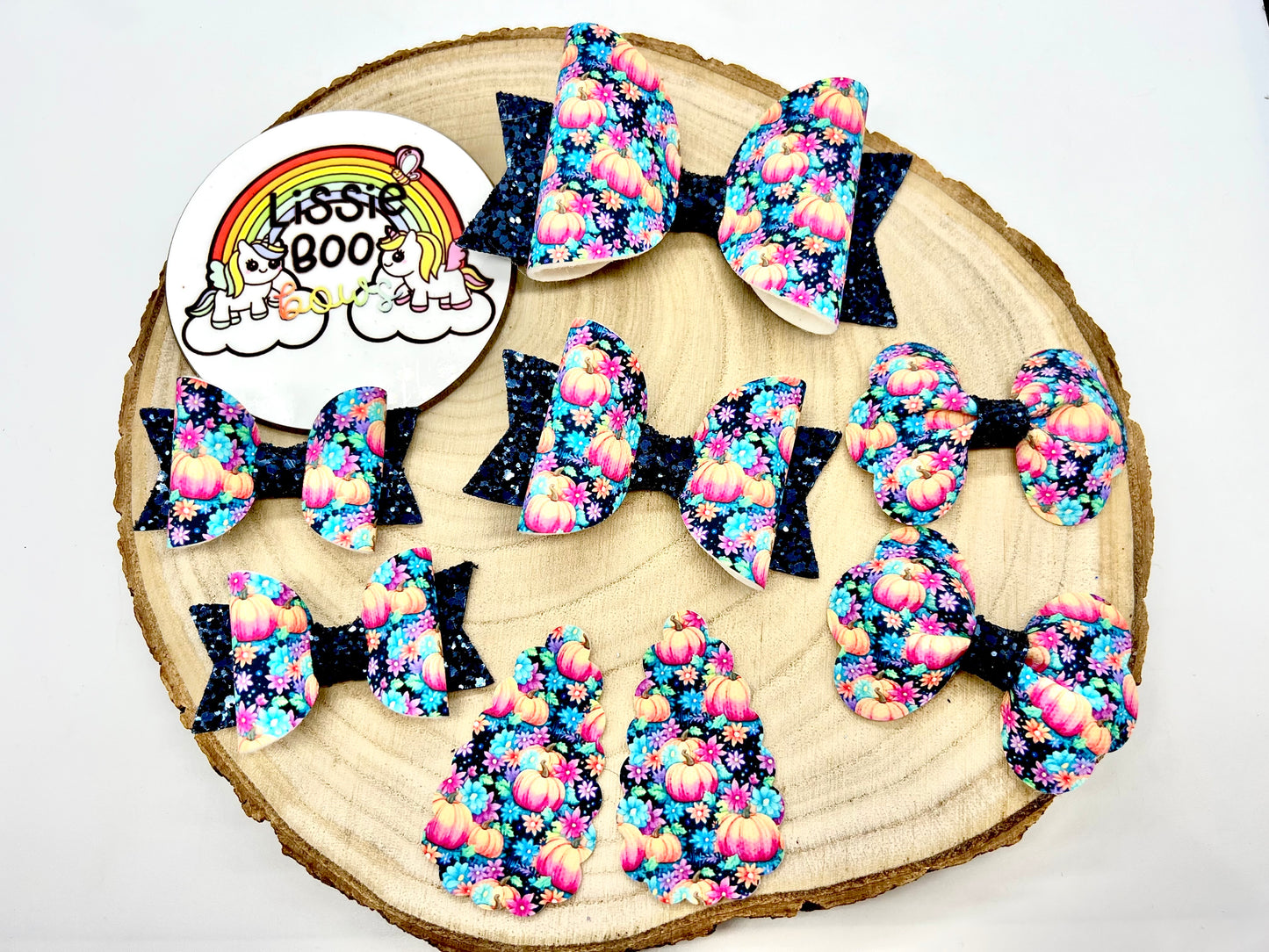Colourful pumpkins hair accessories - sold individually